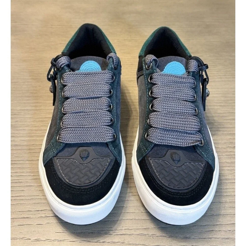 Kurt Geiger Men’s Southbank Tag Sneaker Black Green . Size 8 US (41 EU)